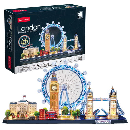 City Line London 186pcs & LED Unit CubicFun CFL532H
