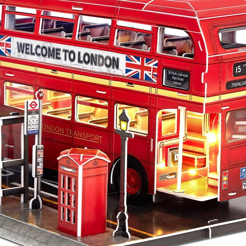 London Double Decker Bus 87pcs & LED CubicFun CFL538H