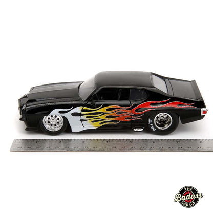 Pontiac GTO Judge Black with Flames BTM 1971 - 1/24 Scale - Jada - JAD35022