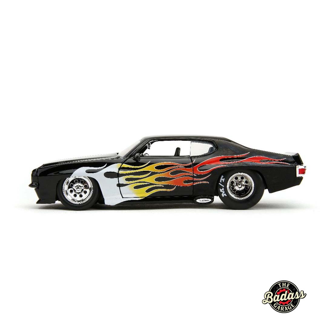 Pontiac GTO Judge Black with Flames BTM 1971 - 1/24 Scale - Jada - JAD35022