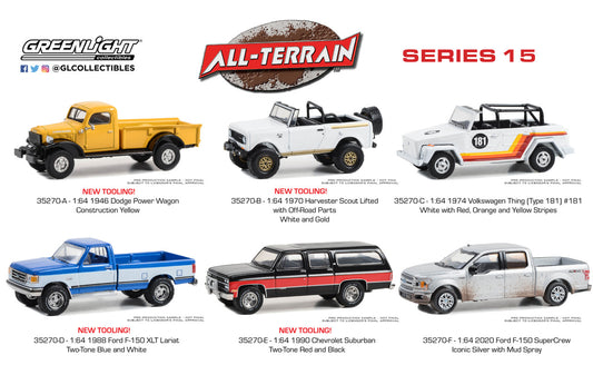 All-Terrain Series 15 set off 6 1/64 GreenLight GR35270/48