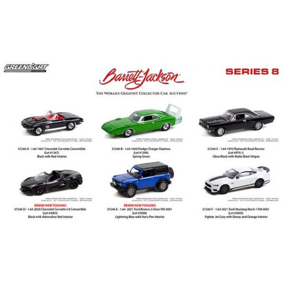 Barrett Jackson Scottsdale S8 set off 6 1/64 GreenLight GR37240/48