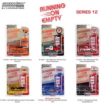 RUNNING ON EMPTY S12 FORD ESCORT RS COSWORTH STP 6 OFF - 1/64 Scale -  GREENLIGHT - GR41120-E