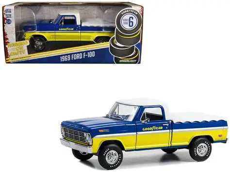 Running On Empty '69 Ford F-100 With Bed Cover - Goodyear 1/24 GreenLight GR85073/12