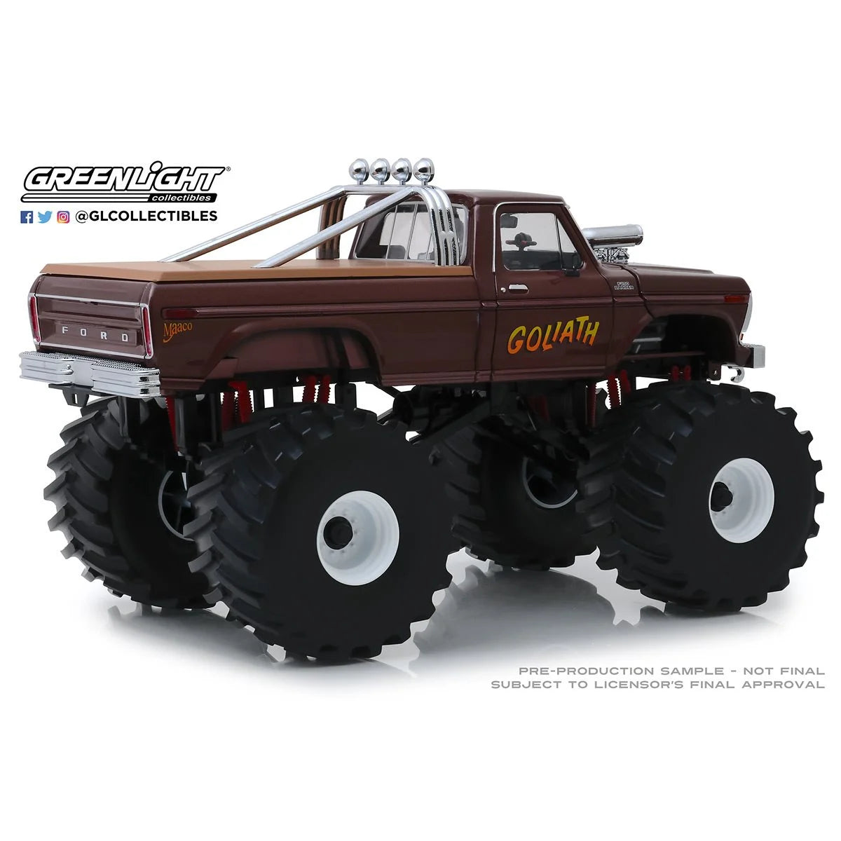 Ford F-250 Monster Truck  Tyres Kings Of Crunch Goliath 1/43 GreenLight GR88023