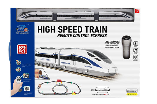 R/C High Speed Train w/light & sound (89pc) BD RC Leading HTRC1133