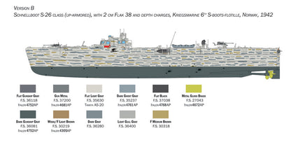 Schnellboot S-26/S-38 - 1/35 Scale - Italeri - IT5625