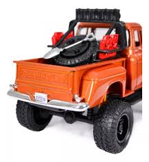 Chevy 5100 Stepside Off Road Orange 1955 - 1/24 Scale - MotorMax - MOT79133