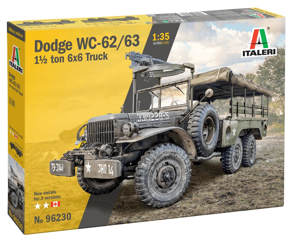 Dodge WC62/63 1.5t 6x6 Truck - 1/35 Scale - Italeri - IT96230