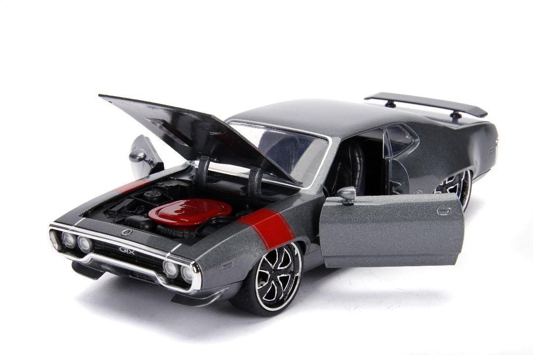 Plymouth GTX Bigtime Muscle Grey 1972 - 1/24 Scale - Jada - JAD30530
