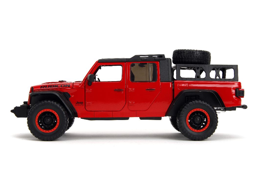 JEEP Gladiator Just Trucks Rack/Wheel Swop Red 2020 - 1/24 Scale - Jada - JAD34190