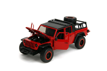 JEEP Gladiator Just Trucks Rack/Wheel Swop Red 2020 - 1/24 Scale - Jada - JAD34190