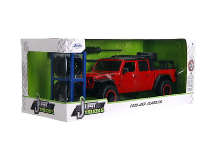 JEEP Gladiator Just Trucks Rack/Wheel Swop Red 2020 - 1/24 Scale - Jada - JAD34190