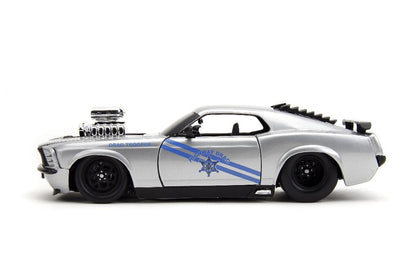 Ford Mustang Boss 429 with engine Blower Silver 1970 - 1/24 Scale - Jada - JAD35021