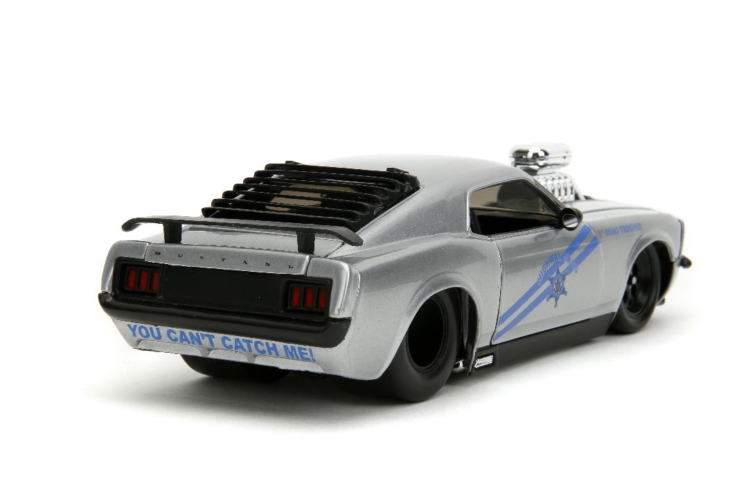 Ford Mustang Boss 429 with engine Blower Silver 1970 - 1/24 Scale - Jada - JAD35021