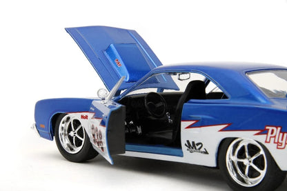 Plymouth Road Runner Candy Blue and White BTM 1970 - 1/24 Scale - Jada - JAD35030