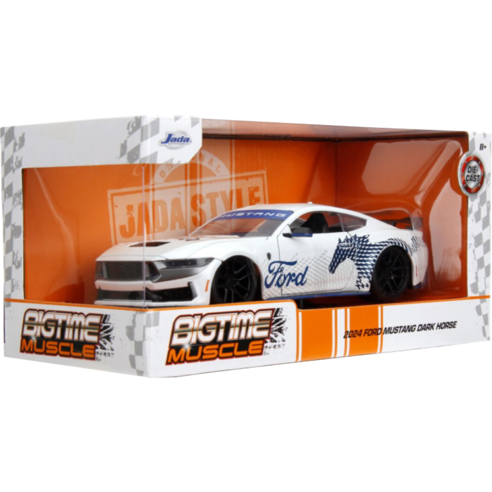 Ford Mustang Dark Horse BTM White 2024 - 1/24 Scale - Jada - JAD35279