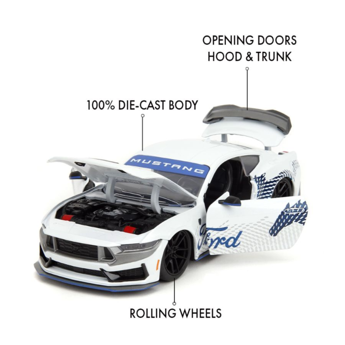 Ford Mustang Dark Horse BTM White 2024 - 1/24 Scale - Jada - JAD35279