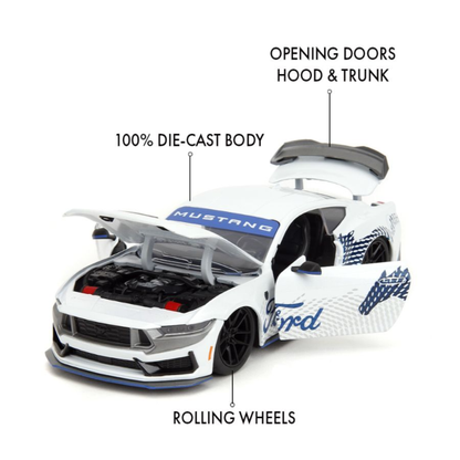 Ford Mustang Dark Horse BTM White 2024 - 1/24 Scale - Jada - JAD35279