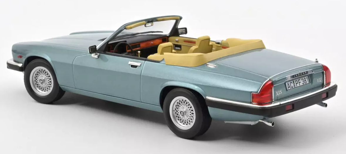 JAGUAR XJ-S 5.3 H.E. CONV LIGHT BLUE MET'88 CLOSE BODY 1/18 Scale NOREV MTDNOR182635