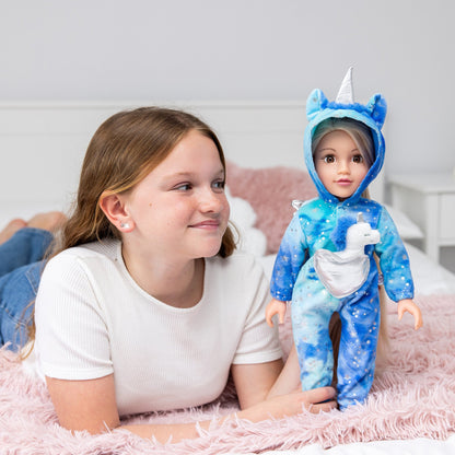 Fly Away Unicorn Outfit for 46cmDoll DesignaFriend KK6177