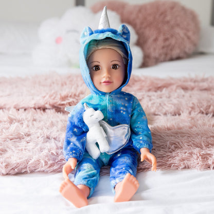 Fly Away Unicorn Outfit for 46cmDoll DesignaFriend KK6177