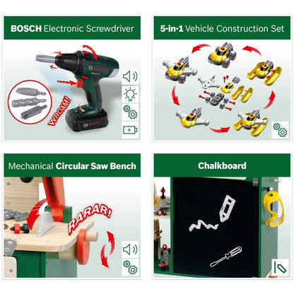 Bosch - Wooden Workbench with Pine Wood Klein Toys 8734