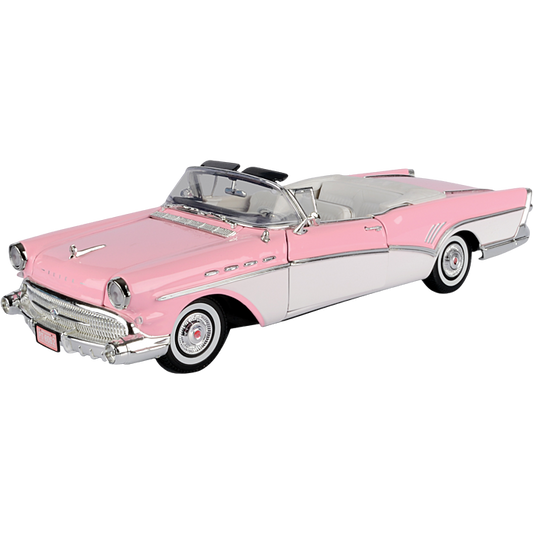 Buick Roadmaster Pink 1957 - 1/18 Scale - MotorMax - MOT73152TC PINK