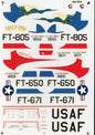 F80C Shooting Star - 1/48 Scale Microscale Decal MS48-0163