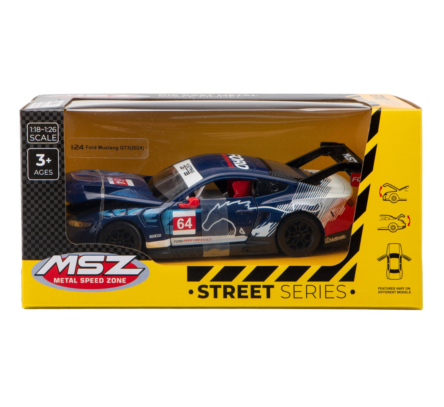 Ford Mustang GT3 1/24 MSZ MS661293C