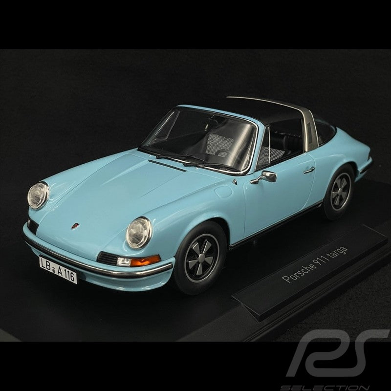 PORSCHE 911 S TARGA LIGHT BLUE 1973 1/18 Scale NOREV MTDNOR187642