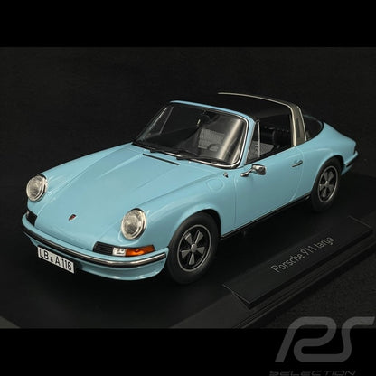 PORSCHE 911 S TARGA LIGHT BLUE 1973 1/18 Scale NOREV MTDNOR187642