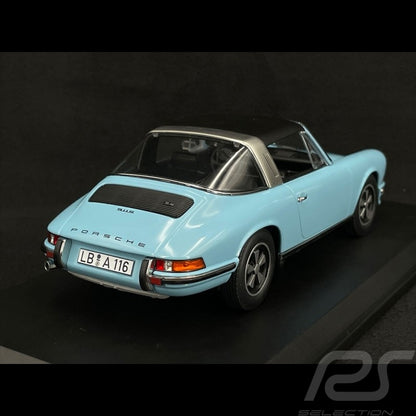 PORSCHE 911 S TARGA LIGHT BLUE 1973 1/18 Scale NOREV MTDNOR187642