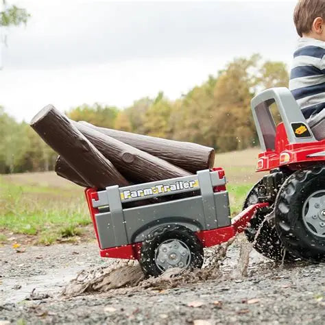 Farm Trailer Red/Silver Rolly Rol122097