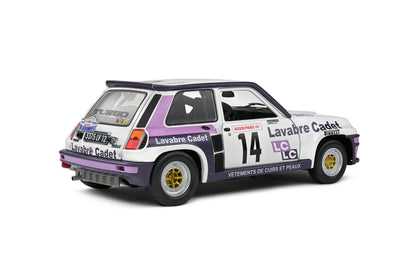 Renault 5 Turbo Rallye Lyon Charbonnière 1983 #14 Auriol/Nouaille White 1/18 Solido S1801313