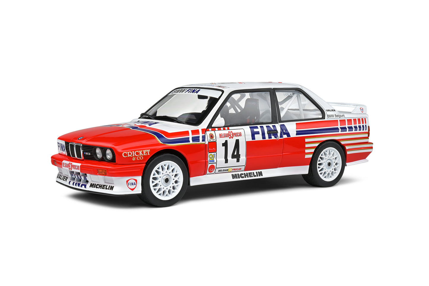 BMW E30 M3 Belgium Procar 1993 #14 Duez 1/18 Solido S1801523