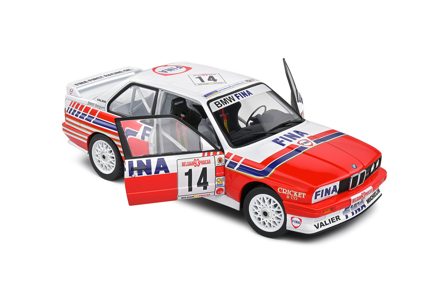 BMW E30 M3 Belgium Procar 1993 #14 Duez 1/18 Solido S1801523