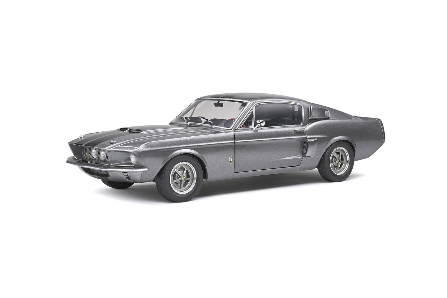 Shelby GT500 Grey & Black Stripes 1967 1/18 Solido S1802905