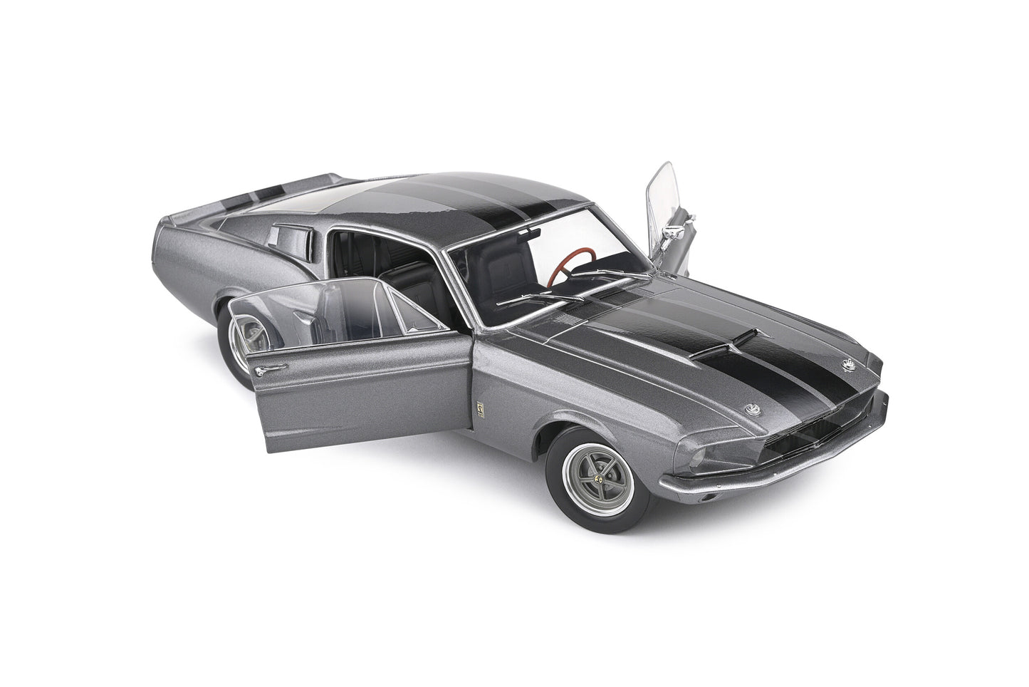 Shelby GT500 Grey & Black Stripes 1967 1/18 Solido S1802905