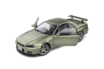 Nissan GT-R (R34) Green Metallic 1999 1/18 Solido S1804308