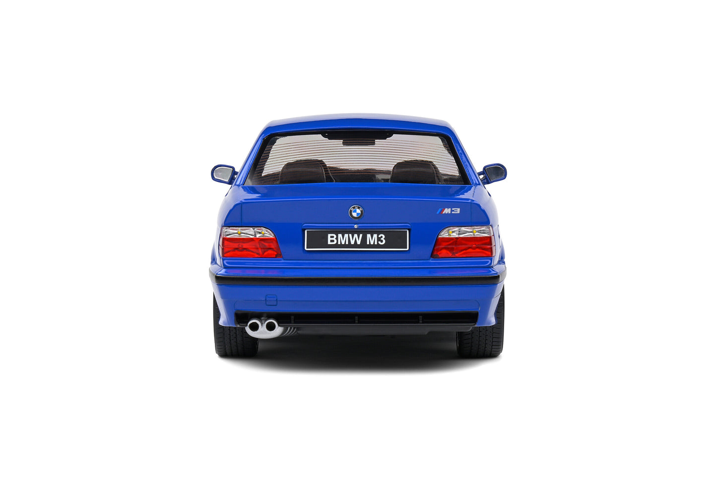 BMW E36 M3 Coupé – Santorin Blue – 1996 1/18 Solido S1803912