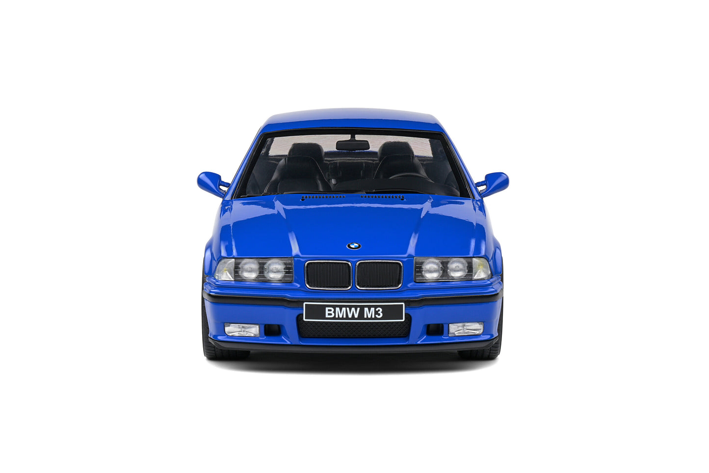 BMW E36 M3 Coupé – Santorin Blue – 1996 1/18 Solido S1803912