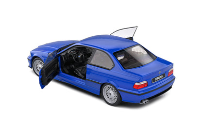 BMW E36 M3 Coupé – Santorin Blue – 1996 1/18 Solido S1803912