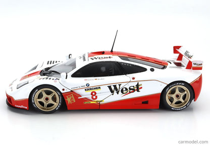 McLaren F1 GTR Short Tail #8 BPR GT Championship 1995 Nielsen, Bscher 1/18 Solido S1804107