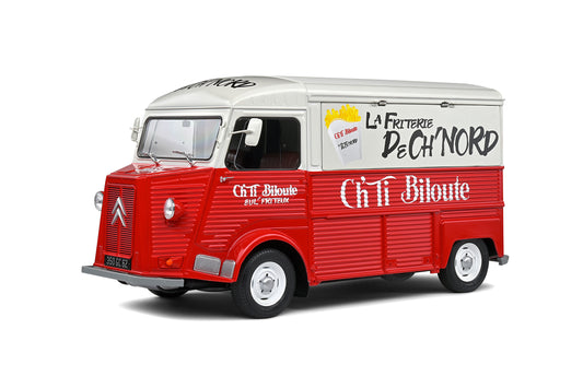 Citroën Type HY Friterie Ch'ti Biloute – White & Red – 1969 1/18 Solido S1804817