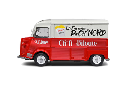 Citroën Type HY Friterie Ch'ti Biloute – White & Red – 1969 1/18 Solido S1804817