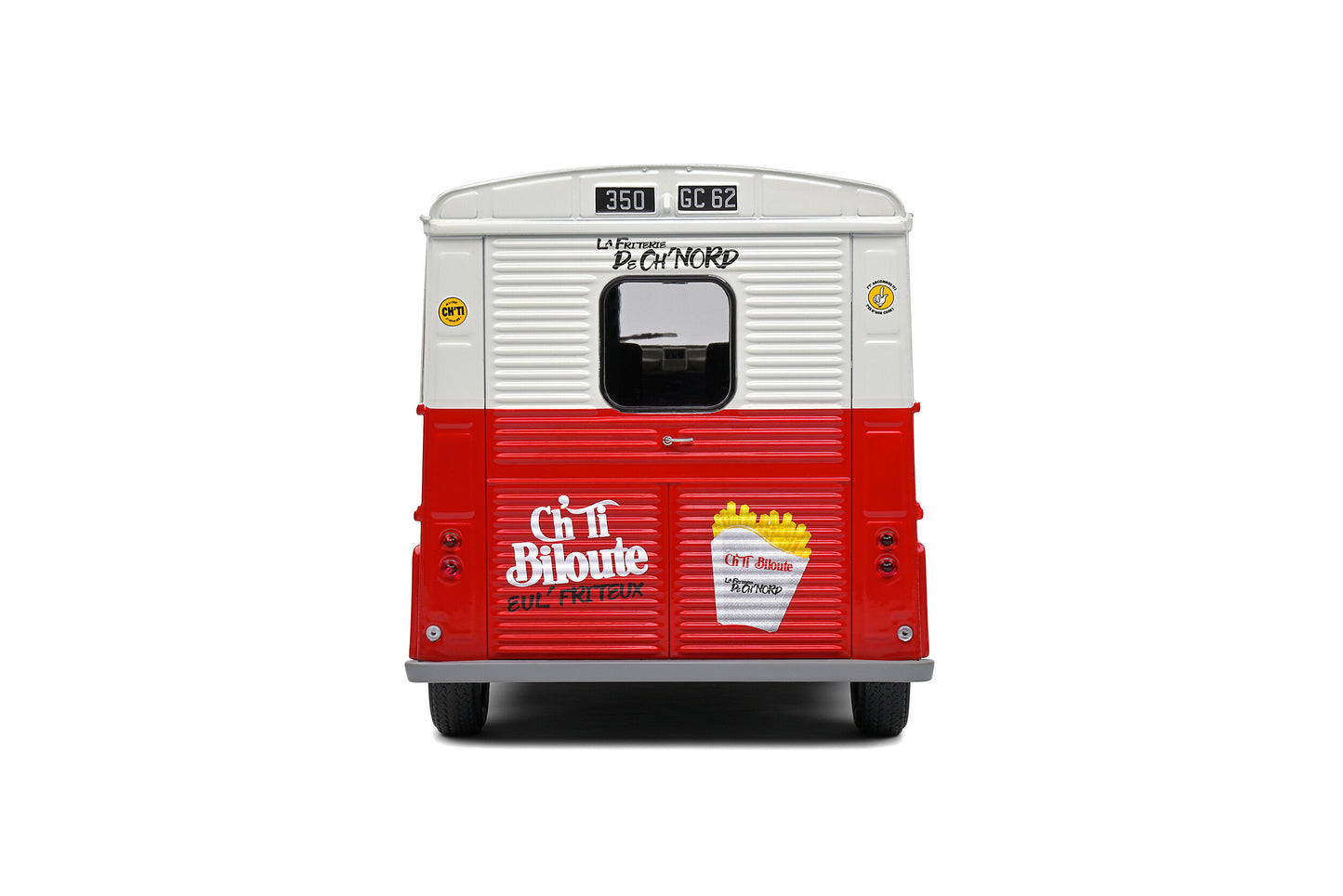 Citroën Type HY Friterie Ch'ti Biloute – White & Red – 1969 1/18 Solido S1804817