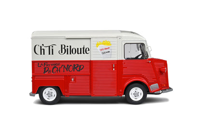 Citroën Type HY Friterie Ch'ti Biloute – White & Red – 1969 1/18 Solido S1804817