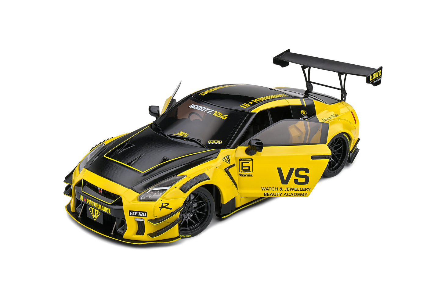 Nissan GT-R (R35) W/ Liberty Walk Body Kit 2.0 2020 1/18 Solido S1805809