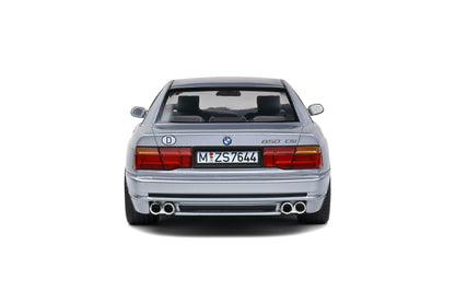 BMW 850 (E31) CSI – Arktissilber Met – 1992 1/18 Solido S1807004